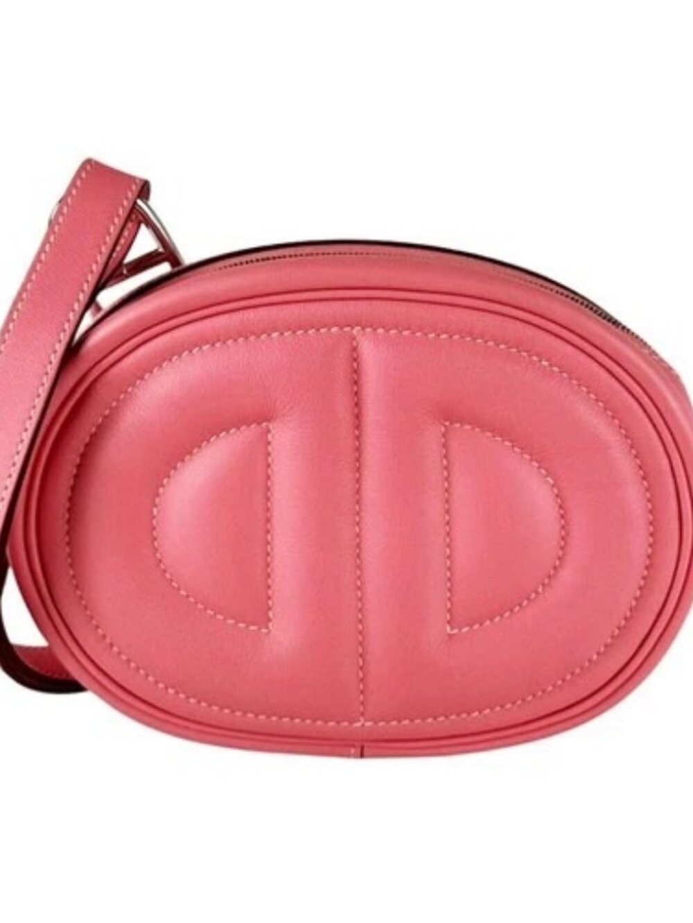 Auth HERMES In The Loop Verso Body Bag Shoulder Bag Pink Leather - z10701